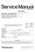 Technics - RSHD-550 - Service manual